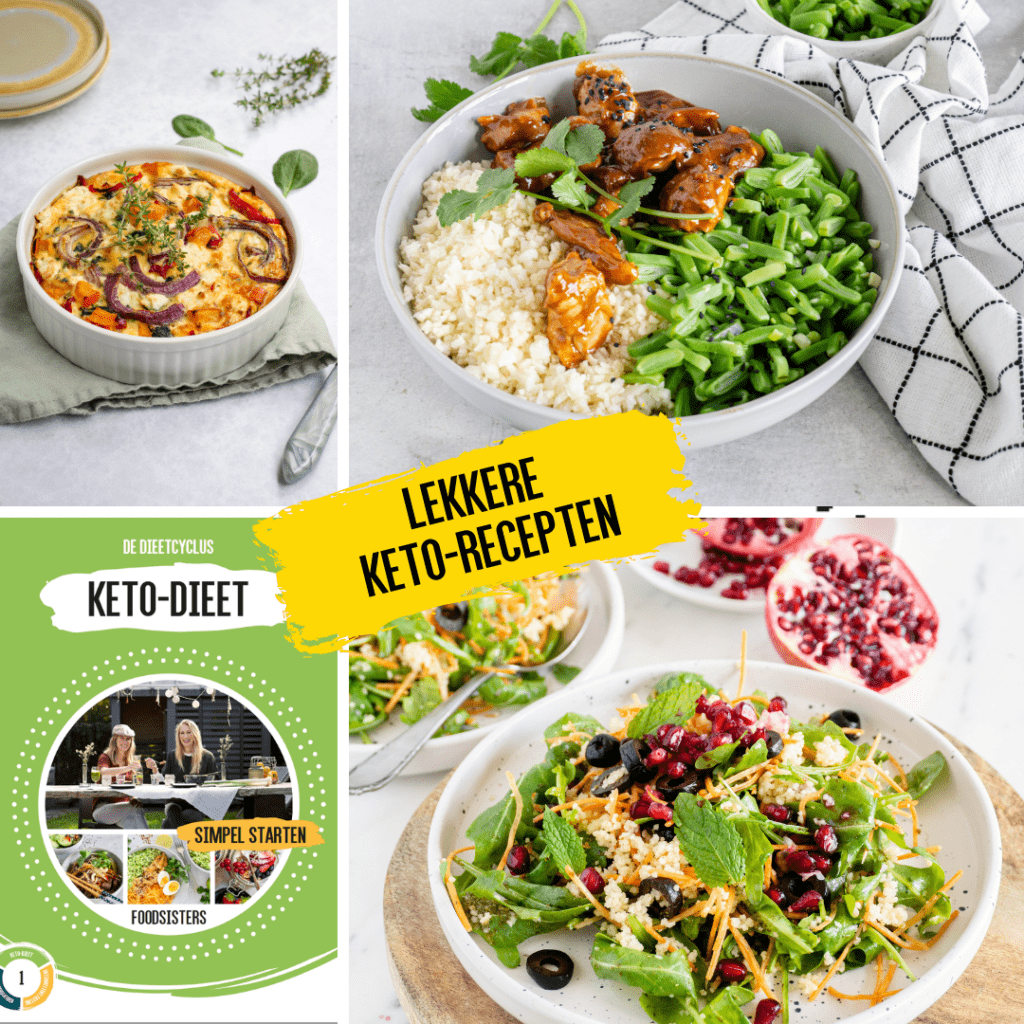 Ketodieet kookboek met weekmenu's Foodsisters