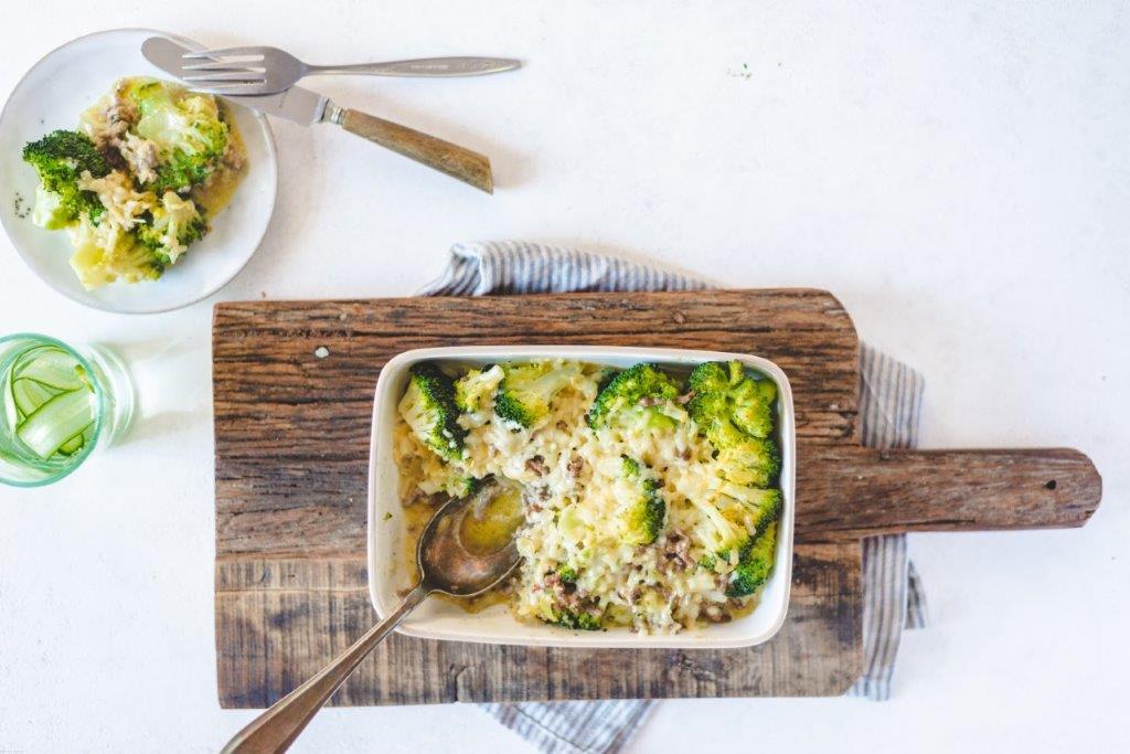 Ketodieet recept Broccoli met gehakt en kaas
