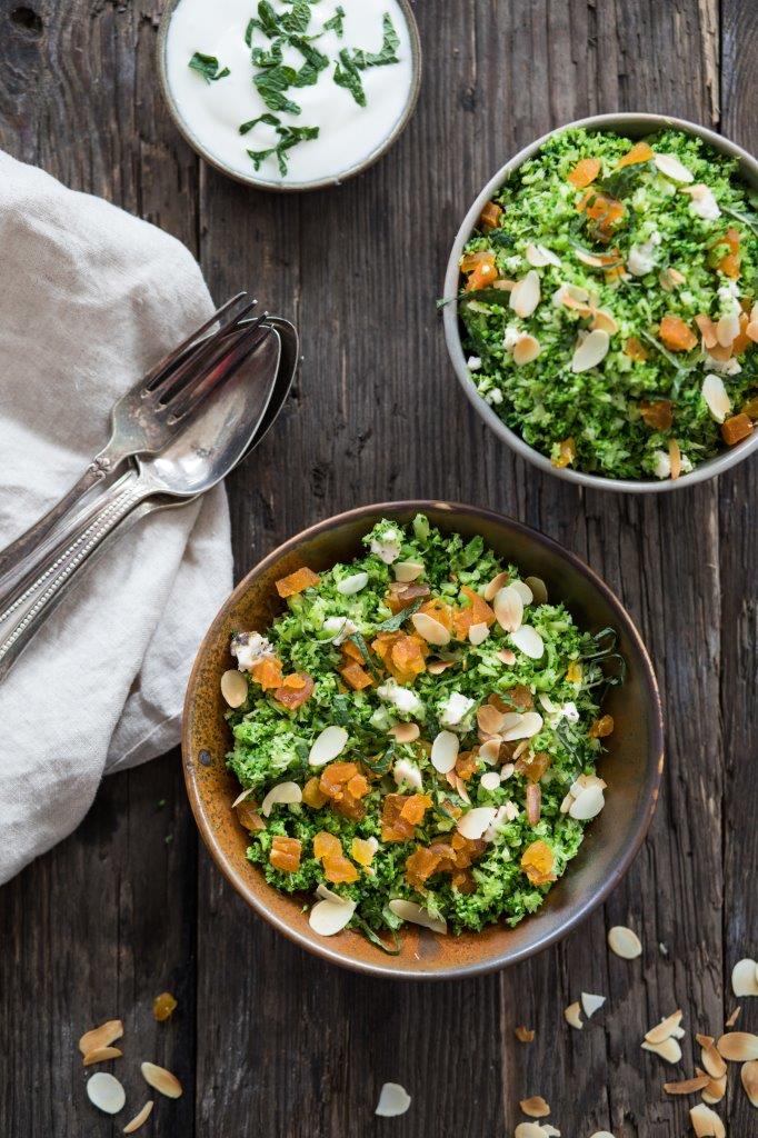 Couscous salade met broccolirijst